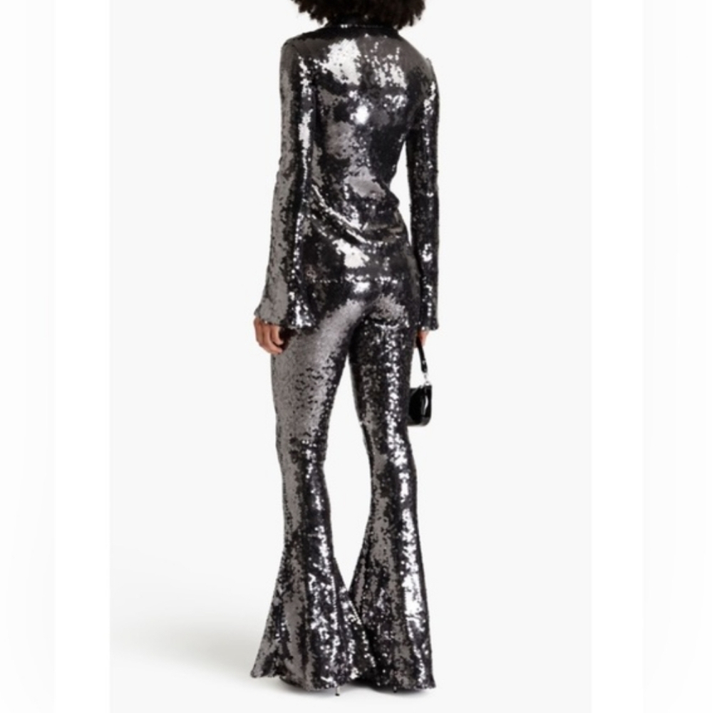 Sequin Flare Pants and Jacket Set - image 2
